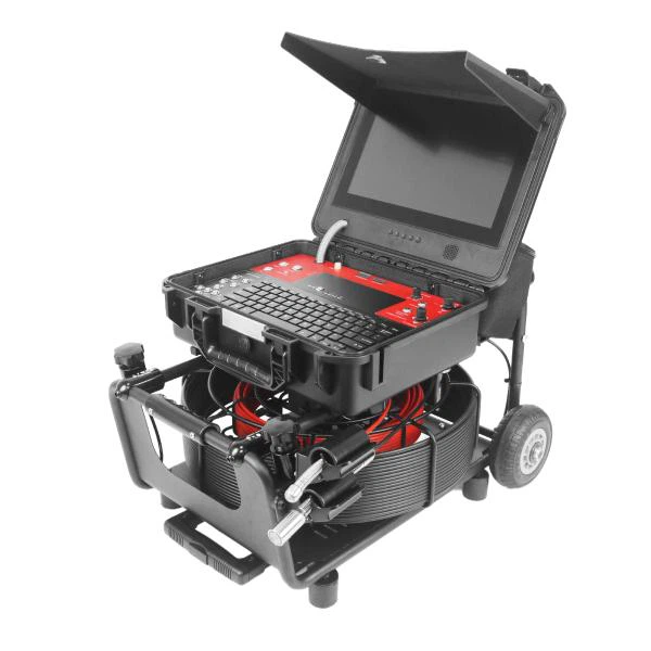 Dual 17mm & 23mm Pipe Inspection Camera System with Dual Cable Reel 100ft