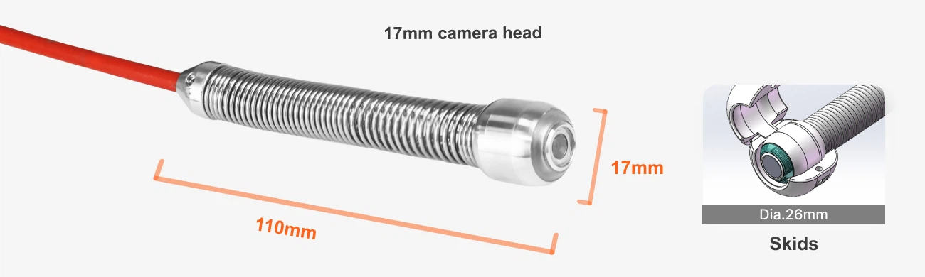 Sewer Inspection Cameras-17mm mini Camera Head Sewer Inspection Cameras-17mm mini Camera Head